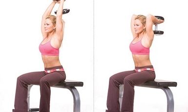 Flexion et extension des bras pour perdre du poids.